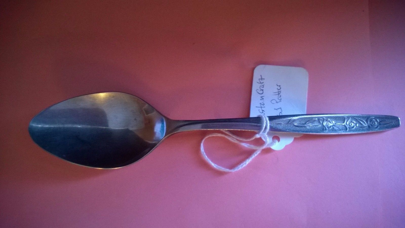 Customcraft Flower Design 7&quot; Place Oval Spoon - $5.00