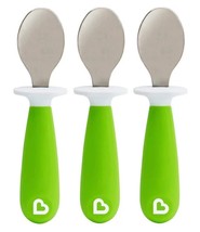 Munchkin Raise Toddler Spoon Set, 12+ Months, BPA Free, Green, Qty 3 - £8.61 GBP