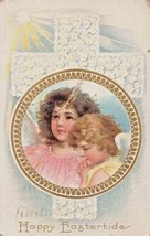 Happy Eastertide~Young ANGELS~1912 Postcard - £6.10 GBP