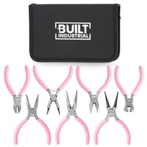 7 Piece Jewelry Making Pliers Set For Wire Wrapping Kit, Crafting, 5 In - £33.14 GBP