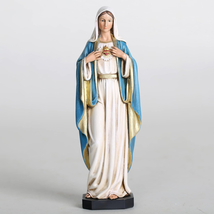 Catholic Immaculate Heart of Mary Figure, Virgin Mary Statue, Blessed Mother for - £35.48 GBP
