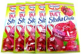 Dr.Oetker Slodka Chwila KISIEL hot jelly treat in a mug: Raspberry &amp; Cra... - £8.27 GBP