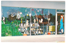 Vtg Postcard-Kitty Kell&#39;s Ceramics-Dunedin FL-Store Front-Street View-Chrome-FL2 - £13.63 GBP