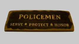 Police Sign with distressed finish - Handmade image 2