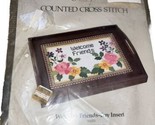 Something Special Counted Cross Stitch ~WELCOME FRIENDS~ Tray Insert Kit... - $9.47