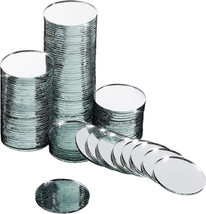 Jetec 120 Pieces 1 Inch Small round Glass Mirrors Circle Glass Mirror Tiles roun - £10.96 GBP