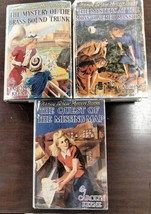 Nancy Drew vintage mystery 3 Lot: 17, 18, &amp; 19 Brass Bound Trunk, Moss-Covered.. - £56.95 GBP