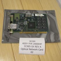 3COM 3C985-SX PCI Etherlink Gigabit Ethernet Optical Network Card (02) - $89.99