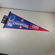 Chicago Cubs Pennant 2016 World Series Official Champions 12 &quot;x 30&quot; Champs Rico - £10.85 GBP