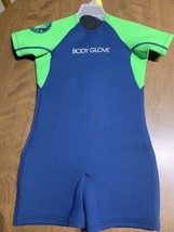 Body Glove wetsuit Blue/Green cihld size Large C4 4-6yrs. Wt 50-60lbs zip back - $37.99