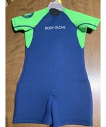 Body Glove wetsuit Blue/Green cihld size Large C4 4-6yrs. Wt 50-60lbs zi... - $52.12 CAD