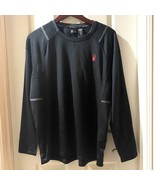 Spyder Active Shirt Mens Extra Large Black Pro Web Fleece Lined Athleisu... - €18,67 EUR
