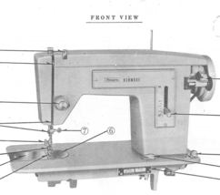 Sears 1104 Kenmore Manual Instruction Sewing Machine - £10.34 GBP