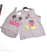 Lot of 2 Disney Mickey Mouse Tank Tops Size XL Grey - €17,99 EUR