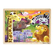 Melissa &amp; Doug Under the Sea Ocean Animals Wooden Jigsaw Puzzle With Sto... - £7.78 GBP+