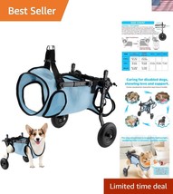 Eco-Friendly Adjustable Dog Wheelchair for Small Breeds - Comfort &amp; Secu... - $1,912.38 MXN
