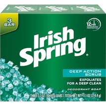Irish Spring Deep Action Scrub Deodorant Soap by, 3 Count, Fresh, 11.1 Oz - $167.52 MXN