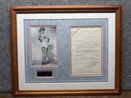 Betty Grable Double Signed Letter 6x8 eBay Photo Matted &amp; Framed PAS/DNA... - $11,125.16 MXN