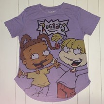 Nickelodeon Rugrats Shirt Junior L  Angelica Pickles Susie Carmichael Purple W - £8.08 GBP
