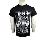 Johnny Cash Mens Small The Man in Black Guitar Outlaw Music Graphic Prin... - $14.86