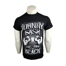Johnny Cash Mens Small The Man in Black Guitar Outlaw Music Graphic Prin... - $14.86