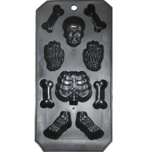 Human Body Skeleton Part Bones Ice Tray Mold Gothic Crafts Candy Shots Halloween - £6.92 GBP