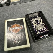 ZIPPO 2011 HARLEY DAVIDSON TRIBAL BAR &amp; SHIELD PURPLE ABYSS LIGHTER Used - £15.55 GBP