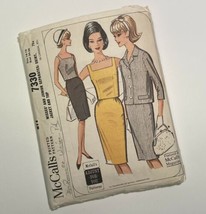 McCall's 7330 Vintage 1964 Misses Skirt Jacket Top Size 14-16 Bust 34-36 Cut - $14.69