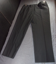 Tuxedo Black Formal Dress Pants Black Stripe Cincher Adjustable To 39R 40R 41R - £27.96 GBP
