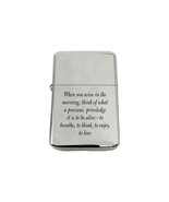 Lighter - When You Arise in The Morning Marcus Aurelius Chrome L1 - $368.51 MXN