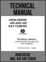 John Deere 400, 425 Hay Cuber Technical Manual TM1010 On USB Drive - £14.38 GBP