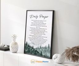 Daily Prayer Wall Art Today&#39;s Prayer Bible Verse Scripture Christian Decor -P994 - £19.38 GBP+