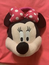 Disney Minnie Mouse Plush Head Small Purse Handbag FREE CHANGE &amp; Light U... - £13.22 GBP