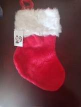 Santa&#39;s Forest Christmas Red Stilocking - $15.89