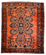 Handmade antique Persian Lilihan rug 5.3&#39; x 7.2&#39; (161cm x 219cm) 1920s - £4,670.74 GBP
