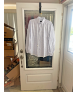 Men Johnston &amp; Murphy Cotton Long Sleeve Flip Cuff Button Shirt Pocket L... - €18,57 EUR