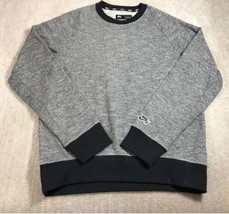 Nike SB Skateboard Sweater Mens Medium Pullover Gray Black  Fleece  Sweatshirt - £19.36 GBP