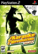 Karaoke Revolution Party PS2 Video Game singing songs Avril Lavigne Madonna - £5.98 GBP
