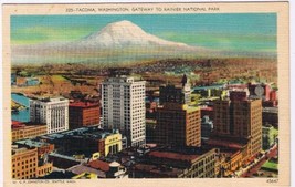 Washington Postcard Tacoma Gateway To Rainer National Park - $2.14