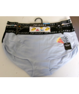 Three Friends Boy Shorts Size Large Blue Black and Print 95% Cotton - $308.72 MXN