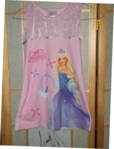 girls dress up dress/night gown barbie magic of pegasus size 4 pink or p... - $21.00