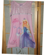 girls dress up dress/night gown barbie magic of pegasus size 4 pink or p... - £16.52 GBP