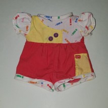 VTG Cabbage Patch Kids CPK Rainbow Pencils Outfit Doll Clothes Red 4550 1990 - $39.55