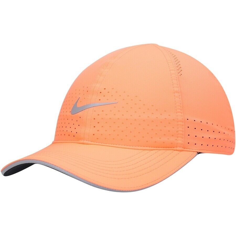 NEW! Nike Adult Unisex Reflective Featherlight Running Hat, Orange, DC3598-854 - $65.83