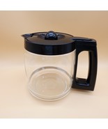 Hamilton Beach Coffee Pot 12 Cup Replacement Glass Carafe Black Lid Handle - $14.97