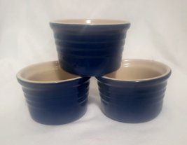 Le Creuset Indigo Blue Ramekin Set Of 3 - £15.02 GBP