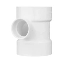 Charlotte PVC004011800HA Sched-40 PVC DWV Reducing Sanitary Tee 4&#39;&#39;x 4&#39;&#39;... - $19.79