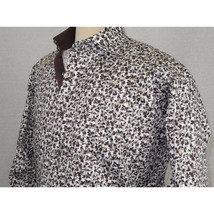 Men Shirt J.Valintin Turkey Usa Egyption Cotton Axxess Style 3T39-04 brown image 6