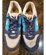 Nike Men&#39;s White &amp; Blue Mesh Upper Nightgazer Sneaker Running Casual Sho... - $75.22 CAD
