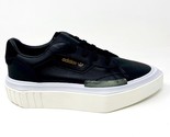 Adidas Hypersleek Black White Womens Size 10.5 Leather Platform Sneakers... - $75.00